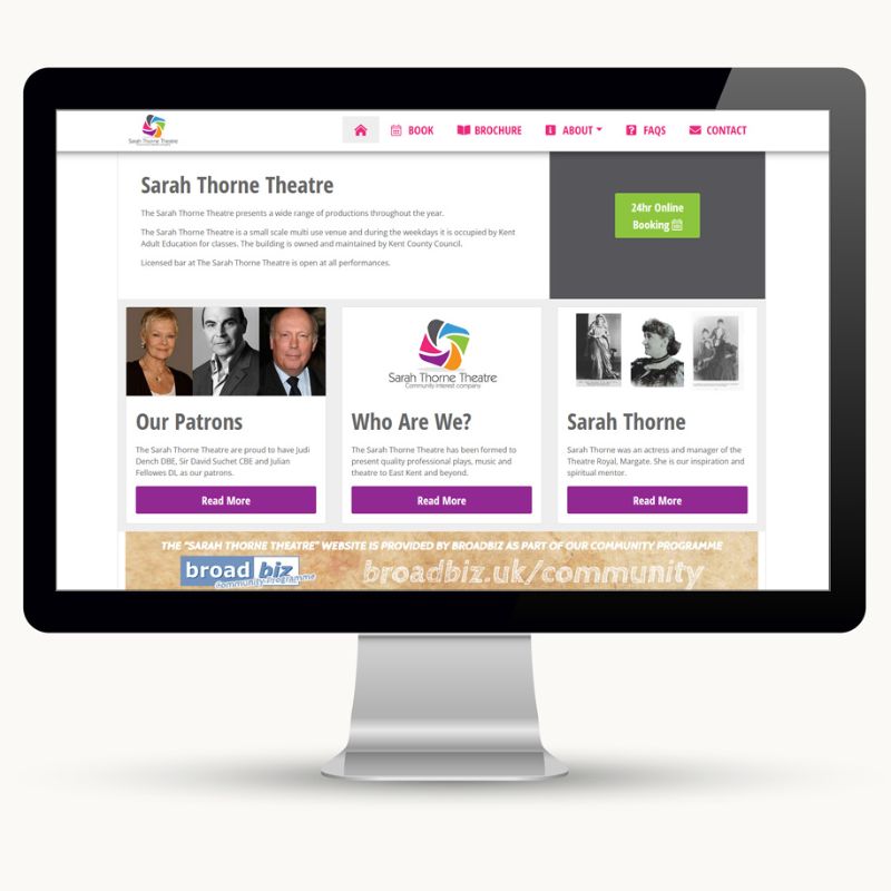 Sarah Thorne Theatre - Broadbiz Web Services Ltd. Gallery