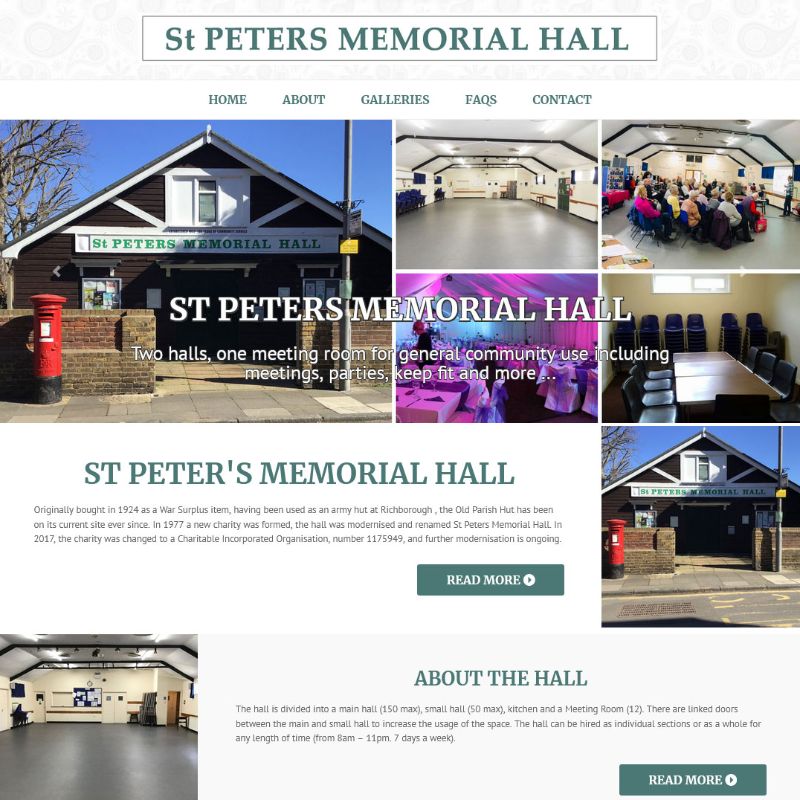 Community: St Peters Memorial Hall - Broadbiz Web Services Ltd. Gallery
