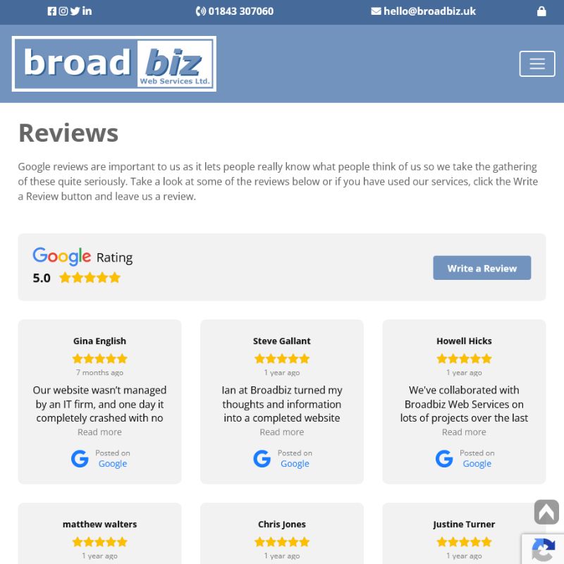 Image representing Boost Google Rankings with our Google Reviews Plugin from Broadbiz Web Services Ltd.
