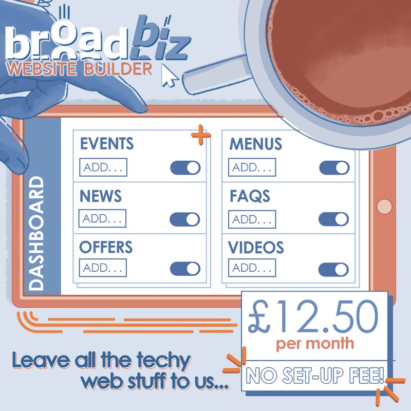 Image representing Launch of our new Website Builder package from Broadbiz Web Services Ltd.