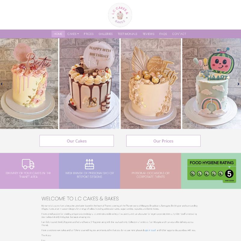 Image representing Delicious Fare at L.C.Cakes & Bakes from Broadbiz Web Services Ltd.